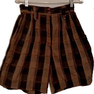 Take Away Brown and Black Shorts Size Medium